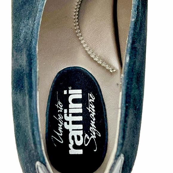 Umberto Raffini women's Jamie black suede wedge booties size 39/8-8.5 - Picture 8 of 14